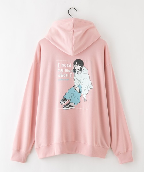 ★Max&Co★アウトレット★ゆったりとしたポケット付きパーカー♪ BIZ MOVE】コンビネーションパーカー セットアップ着用可【AOKI