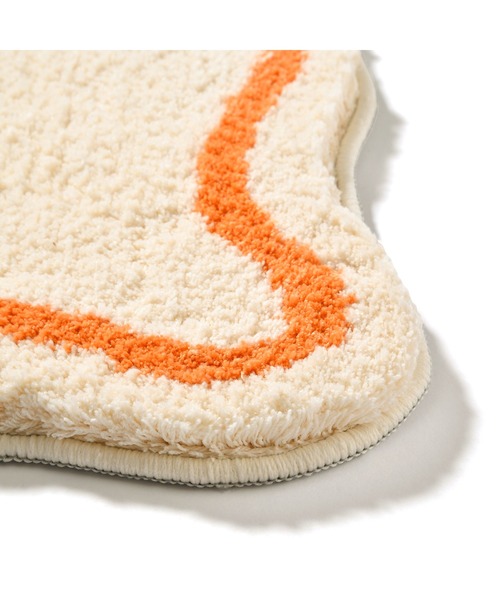 Francfranc（フランフラン）の「ウェーブライン マット 700×500 アイボリー 床暖房対応（ラグ/マット・レディース・アイボリー・FREE）」の2枚目の写真