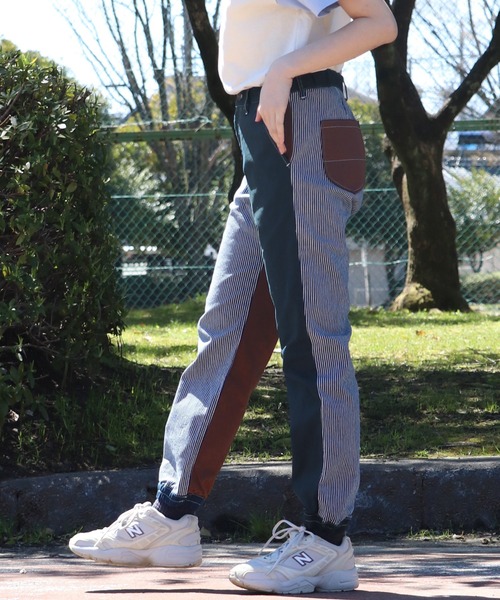 KRIFF MAYER Lady's Collection(クリフメイヤーレディースコレクション)の「マルチカラージョガーパンツ(その他パンツ・レディース・ベージュ/ダークブルー/ネイビー/サックスブルー・MEDIUM/LARGE)」の1枚目の写真