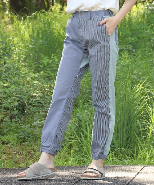 KRIFF MAYER Lady's Collection(クリフメイヤーレディースコレクション)の「マルチカラージョガーパンツ(その他パンツ・レディース・ベージュ/ダークブルー/ネイビー/サックスブルー・MEDIUM/LARGE)」の9枚目の写真