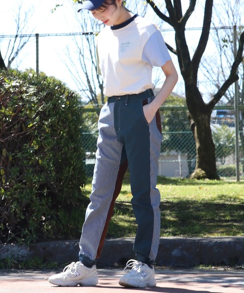 KRIFF MAYER Lady's Collection(クリフメイヤーレディースコレクション)の「マルチカラージョガーパンツ(その他パンツ・レディース・ベージュ/ダークブルー/ネイビー/サックスブルー・MEDIUM/LARGE)」の10枚目の写真
