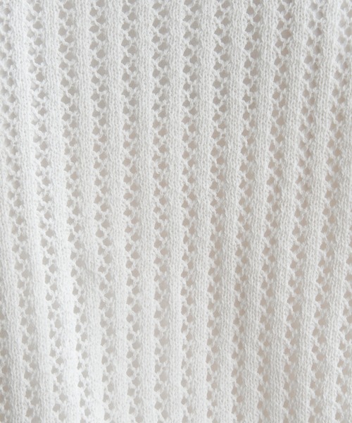 ikka（イッカ）の「透かし編みVネックカーディガン（カーディガン/ボレロ・レディース・ベージュ/ブラック/エメラルド/オフホワイト・M/L/S）」の20枚目の写真