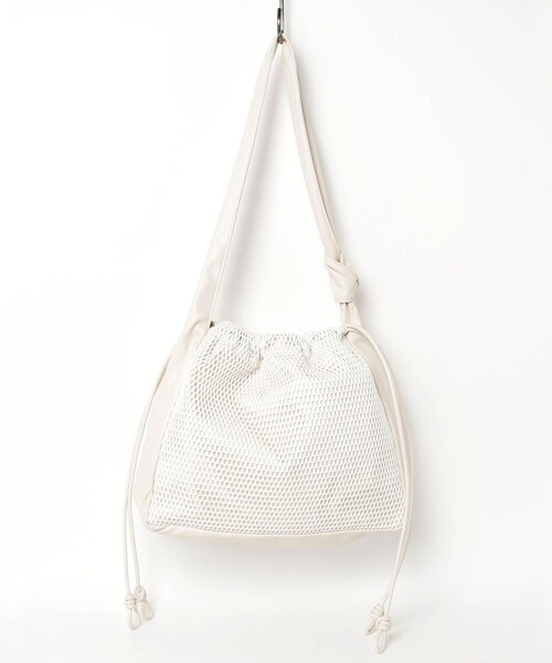 CONTROL FREAK / CTFK（コントロールフリーク）の「【CONTROL FREAK/コントロールフリーク】メッシュコンビバッグ（ショルダーバッグ・レディース・シルバー/キナリ・FREE）」の11枚目の写真