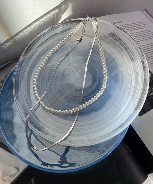 DouDou（ドゥドゥ）の「パール×チェーンネックレス（ネックレス・レディース・シルバー/ゴールド・FREE）」の3枚目の写真