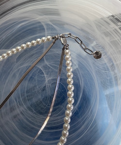 DouDou（ドゥドゥ）の「パール×チェーンネックレス（ネックレス・レディース・シルバー/ゴールド・FREE）」の5枚目の写真