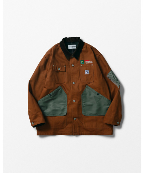 WHIZLIMITED（ウィズリミテッド）の「CLIFF JACKET（カバーオール・メンズ・ブラック/ブラウン・LARGE）」の3枚目の写真