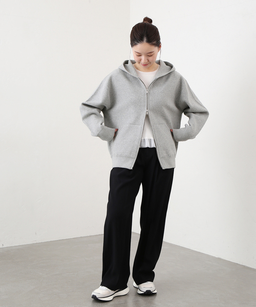 IENA（イエナ）の「ダブルフェイスジップアップフーディ（パーカー