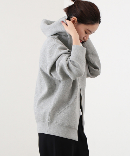 IENA（イエナ）の「ダブルフェイスジップアップフーディ（パーカー