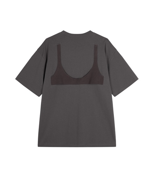 JNBY（ジェーエヌビーワイ）の「Layered Bra Knit T-shirt（Tシャツ/カットソー・レディース・ブラウン/ブラック/イエロー・36/40/38）」の11枚目の写真