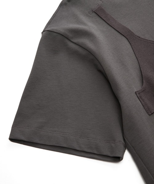 JNBY（ジェーエヌビーワイ）の「Layered Bra Knit T-shirt（Tシャツ/カットソー・レディース・ブラウン/ブラック/イエロー・36/40/38）」の7枚目の写真