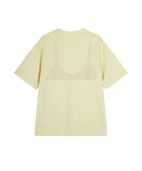 JNBY（ジェーエヌビーワイ）の「Layered Bra Knit T-shirt（Tシャツ/カットソー・レディース・ブラウン/ブラック/イエロー・36/40/38）」の21枚目の写真