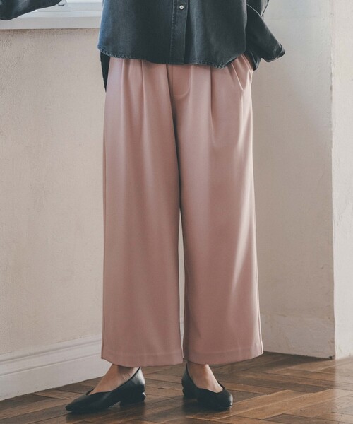 THE SHOP TK （ザ ショップ ティーケー ）の「◆【ヒルナンデス！で紹介】リラックステーパードパンツ【手洗い可】（その他パンツ・レディース・ネイビー/ライトベージュ/ベビーピンク・12/13）」の11枚目の写真