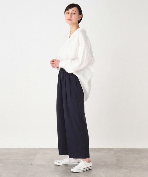 THE SHOP TK （ザ ショップ ティーケー ）の「◆【ヒルナンデス！で紹介】リラックステーパードパンツ【手洗い可】（その他パンツ・レディース・ネイビー/ライトベージュ/ベビーピンク・12/13）」の16枚目の写真