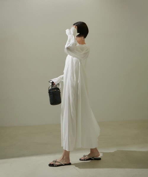 The Bagmati（ザバグマティ）の「【雑誌掲載】【BAGMATI（バグマティ）】ABACA / POLYESTER（ショルダーバッグ・レディース・ブラック/ホワイト系その他5・FREE）」の5枚目の写真