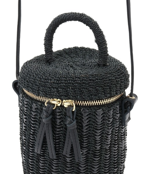 The Bagmati（ザバグマティ）の「【雑誌掲載】【BAGMATI（バグマティ）】ABACA / POLYESTER（ショルダーバッグ・レディース・ブラック/ホワイト系その他5・FREE）」の8枚目の写真