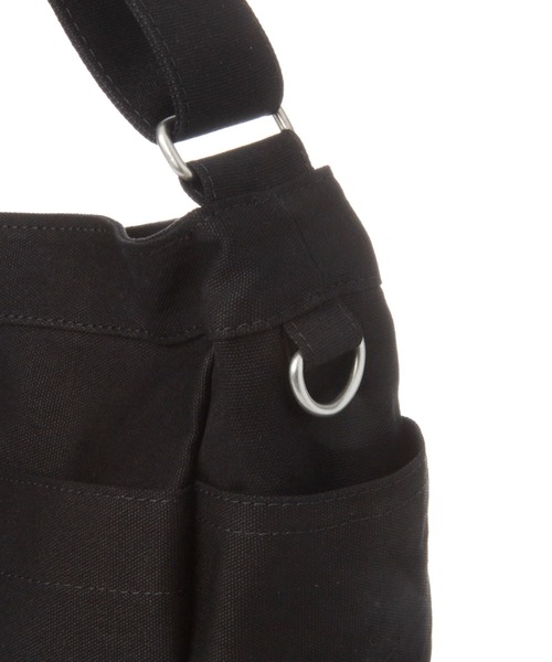 GLOBAL WORK（グローバルワーク）の「2WAYキャンバスショルダー/106550（ショルダーバッグ・メンズ・オフホワイト/ライトグリーン/ブラック・FREE）」の9枚目の写真