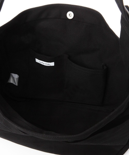 GLOBAL WORK（グローバルワーク）の「2WAYキャンバスショルダー/106550（ショルダーバッグ・メンズ・オフホワイト/ライトグリーン/ブラック・FREE）」の14枚目の写真