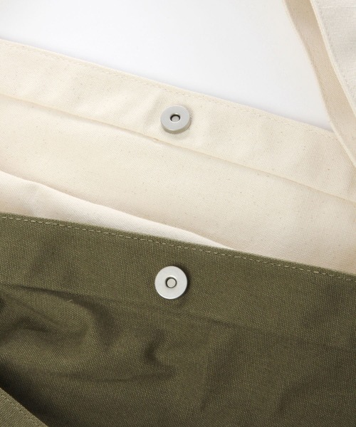 GLOBAL WORK（グローバルワーク）の「2WAYキャンバスショルダー/106550（ショルダーバッグ・メンズ・オフホワイト/ライトグリーン/ブラック・FREE）」の18枚目の写真