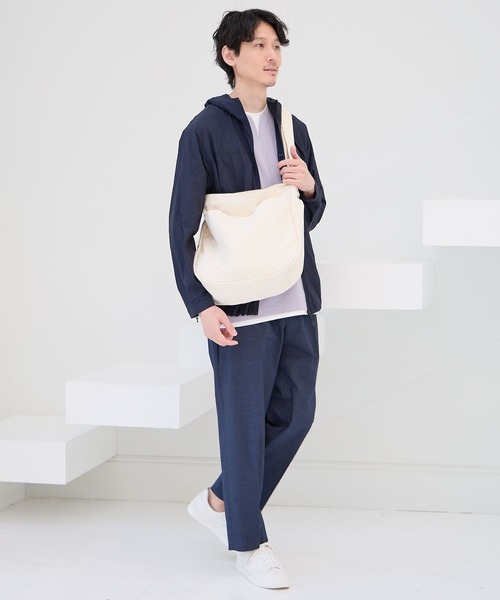 GLOBAL WORK（グローバルワーク）の「2WAYキャンバスショルダー/106550（ショルダーバッグ・メンズ・オフホワイト/ライトグリーン/ブラック・FREE）」の20枚目の写真