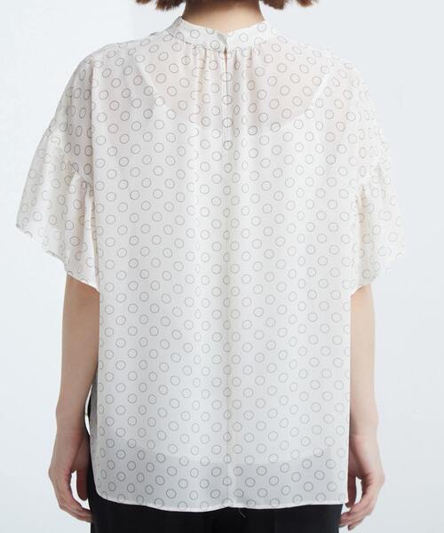 Tiara（ティアラ）の「ドット×ドットハイネックフリルブラウス（シャツ/ブラウス・レディース・アイボリー/ベージュ/ブラック・FREE/9）」の17枚目の写真