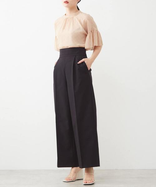 Tiara（ティアラ）の「ドット×ドットハイネックフリルブラウス（シャツ/ブラウス・レディース・アイボリー/ベージュ/ブラック・FREE/9）」の19枚目の写真