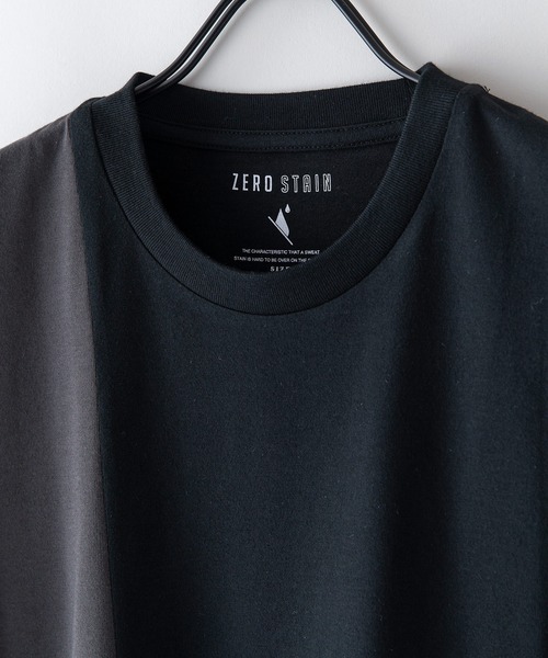 LB/S (エルビーエス)の「汗染みの目立たないTシャツ ZEROSTAIN ゼロステイン 切り替えデザイン ビッグシルエット7分袖Tシャツ 防汚 UVカット 撥水(Tシャツ/カットソー・メンズ・ホワイト系その他2/ブラック系その他/ブラック系その他2/グリーン系その他/ホワイト系その他・LARGE/X-LARGE/MEDIUM)」の18枚目の写真