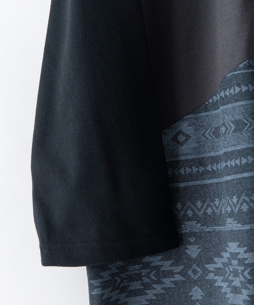 LB/S (エルビーエス)の「汗染みの目立たないTシャツ ZEROSTAIN ゼロステイン 切り替えデザイン ビッグシルエット7分袖Tシャツ 防汚 UVカット 撥水(Tシャツ/カットソー・メンズ・ホワイト系その他2/ブラック系その他/ブラック系その他2/グリーン系その他/ホワイト系その他・LARGE/X-LARGE/MEDIUM)」の19枚目の写真