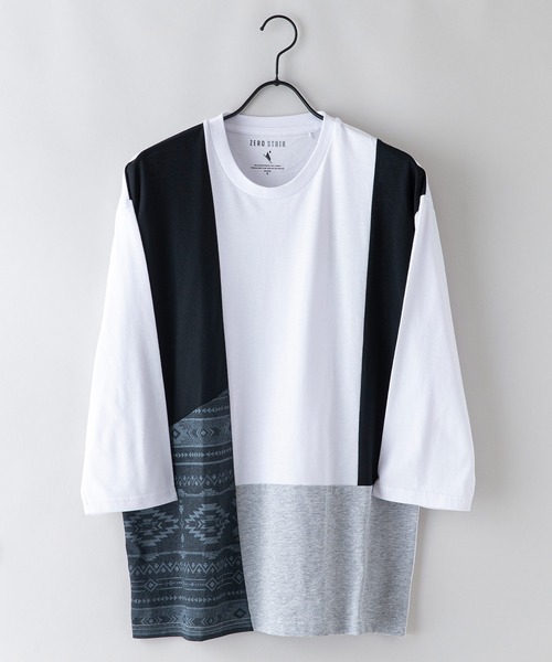 LB/S (エルビーエス)の「汗染みの目立たないTシャツ ZEROSTAIN ゼロステイン 切り替えデザイン ビッグシルエット7分袖Tシャツ 防汚 UVカット 撥水(Tシャツ/カットソー・メンズ・ホワイト系その他2/ブラック系その他/ブラック系その他2/グリーン系その他/ホワイト系その他・LARGE/X-LARGE/MEDIUM)」の22枚目の写真