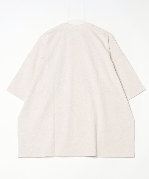 DANTON（ダントン）の「【WEB限定】[DANTON/ダントン] ビッグポケット ワンポイントロゴTシャツ（Tシャツ/カットソー・レディース・ネイビー/ホワイト/チャコールグレー/アイボリー/ブラック/グレイッシュベージュ・M/L）」の7枚目の写真