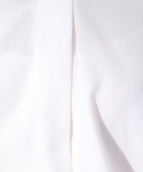 SHOO・LA・RUE（シューラルー）の「◆【UV/抗菌防臭】ゆる さら ふわり フレンチリネンブレンド ドルマンシャツ（シャツ/ブラウス・レディース・グリーン系/ホワイト/ピンク/ブラック系1/ネイビー/ライトパープル/ブルー系その他4/ブルー系その他3/ブルーグリーン/レッド系1/キャメル・00）」の15枚目の写真