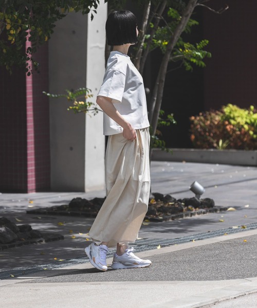 EKAL（エカル）の「『吸水速乾/UVカット』DRYOUT SHORTLENGTH S/S T-SHIRTS（Tシャツ/カットソー・レディース・ブラック/ブラウン系その他/オフホワイト/グレー・ONE）」の15枚目の写真