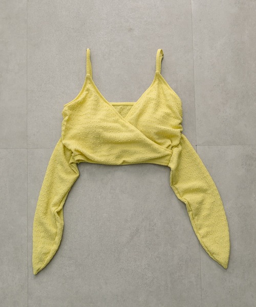 mystic（ミスティック）の「【2024 swim wear】カシュクールリボンスイムウェア（水着・レディース・ブラック/イエロー・FREE）」の10枚目の写真