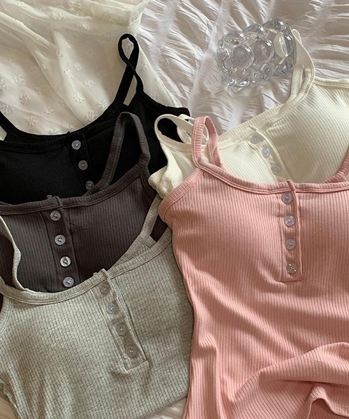 gossip!ロサンゼルス(ゴシップロサンゼルス)の「YUGA ショートキャミソール(キャミソール・レディース・ピンク/ブラック/ホワイト/ライトグレー・FREE)」の15枚目の写真