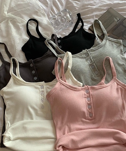 gossip!ロサンゼルス(ゴシップロサンゼルス)の「YUGA ショートキャミソール(キャミソール・レディース・ピンク/ブラック/ホワイト/ライトグレー・FREE)」の16枚目の写真