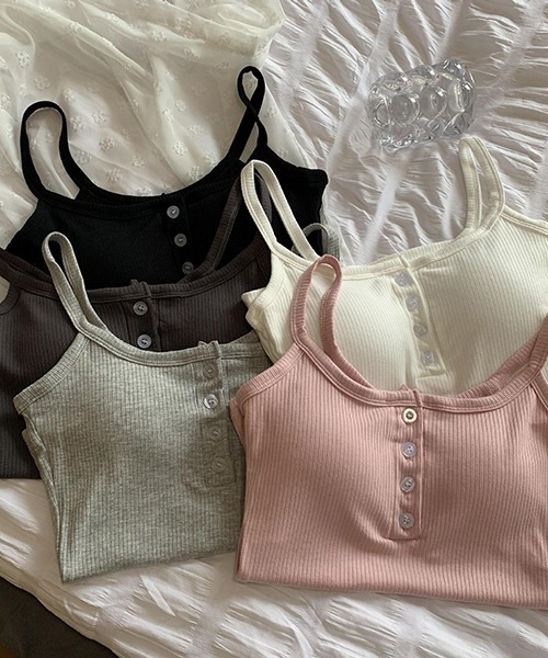 gossip!ロサンゼルス(ゴシップロサンゼルス)の「YUGA ショートキャミソール(キャミソール・レディース・ピンク/ブラック/ホワイト/ライトグレー・FREE)」の17枚目の写真
