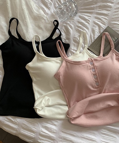 gossip!ロサンゼルス(ゴシップロサンゼルス)の「YUGA ショートキャミソール(キャミソール・レディース・ピンク/ブラック/ホワイト/ライトグレー・FREE)」の19枚目の写真