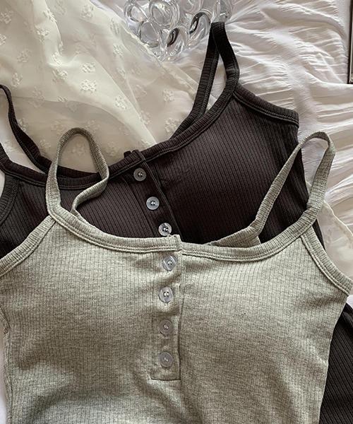 gossip!ロサンゼルス(ゴシップロサンゼルス)の「YUGA ショートキャミソール(キャミソール・レディース・ピンク/ブラック/ホワイト/ライトグレー・FREE)」の7枚目の写真