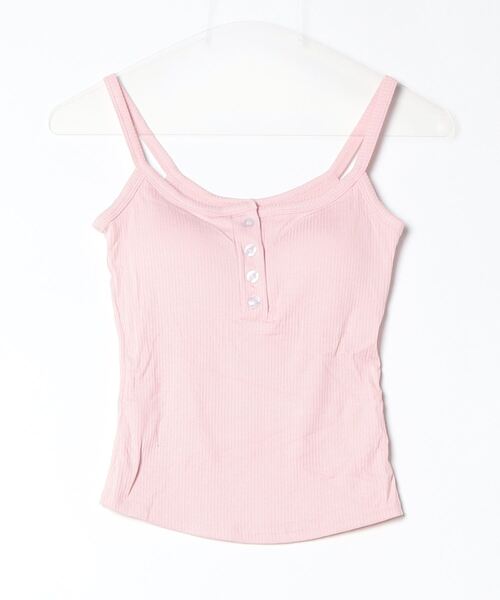 gossip!ロサンゼルス(ゴシップロサンゼルス)の「YUGA ショートキャミソール(キャミソール・レディース・ピンク/ブラック/ホワイト/ライトグレー・FREE)」の13枚目の写真