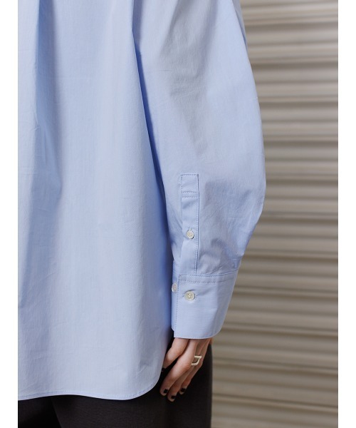 YENN（イエン）の「YENN パデットカラーシャツ（シャツ/ブラウス・レディース・オフホワイト/サックスブルー・FREE）」の15枚目の写真