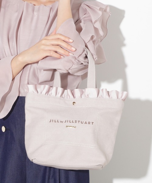 JILL by JILL STUART(ジルバイジルスチュアート)の「◇フリルトップトート(トートバッグ・レディース・ブラック/グレー/ホワイト・FREE)」の3枚目の写真