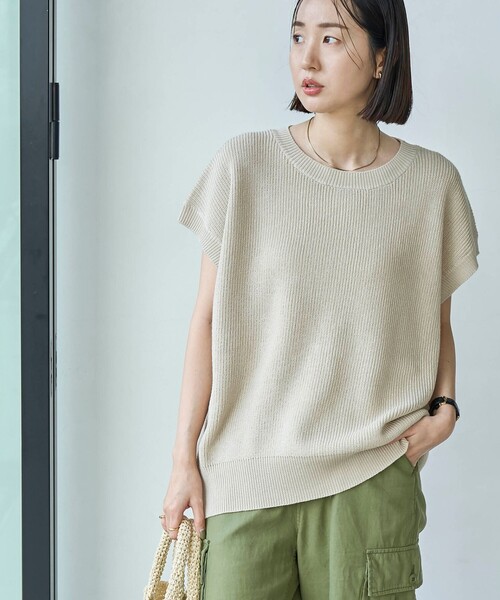 coen(コーエン)の「ラミービスコースカタアゼベスト(ベスト・レディース・オレンジ/ベージュ/ダークグレー・FREE)」の17枚目の写真