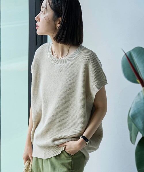 coen(コーエン)の「ラミービスコースカタアゼベスト(ベスト・レディース・オレンジ/ベージュ/ダークグレー・FREE)」の18枚目の写真