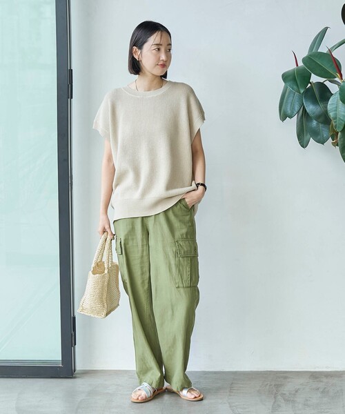 coen(コーエン)の「ラミービスコースカタアゼベスト(ベスト・レディース・オレンジ/ベージュ/ダークグレー・FREE)」の20枚目の写真