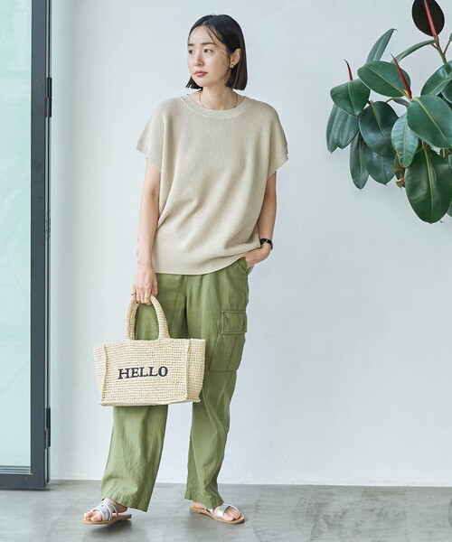 coen(コーエン)の「ラミービスコースカタアゼベスト(ベスト・レディース・オレンジ/ベージュ/ダークグレー・FREE)」の21枚目の写真