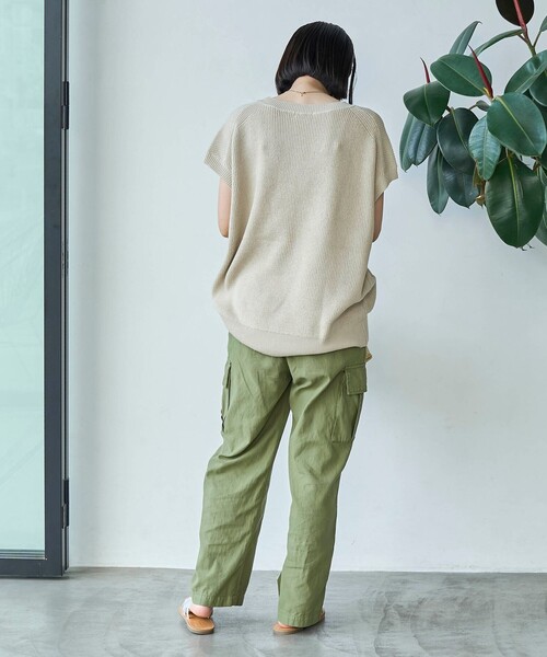 coen(コーエン)の「ラミービスコースカタアゼベスト(ベスト・レディース・オレンジ/ベージュ/ダークグレー・FREE)」の5枚目の写真