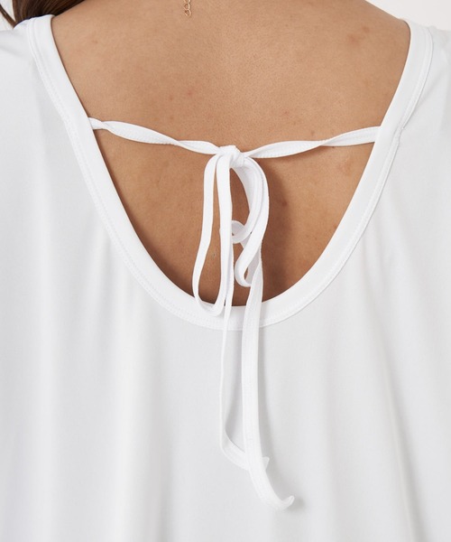 Ocean Pacific（オーシャンパシフィック）の「【OP/オーピー】レディースタンキニ水着4点セット ラッシュガード付き バックオープンTシャツ リブ水着  サウナ 体型カバー  ヨガウェア ピラティス トレーニングウェア（水着・レディース・ブラウン/ブラック/カーキ・LARGE/MEDIUM）」の13枚目の写真