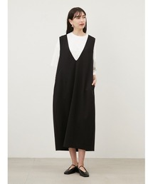 willfree新品Vネックレイヤードワンピース willfree新品Vネックレイヤードワンピース