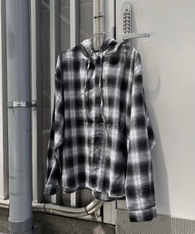 XU（エックスユー）の「【Never mind the XU別注】check hood shirts / 【ネバーマインド ザ エックスユー別注】チェックフード長袖シャツ（シャツ/ブラウス）」