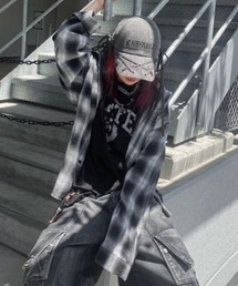 XU（エックスユー）の「【Never mind the XU別注】check hood shirts / 【ネバーマインド ザ エックスユー別注】チェックフード長袖シャツ（シャツ/ブラウス）」