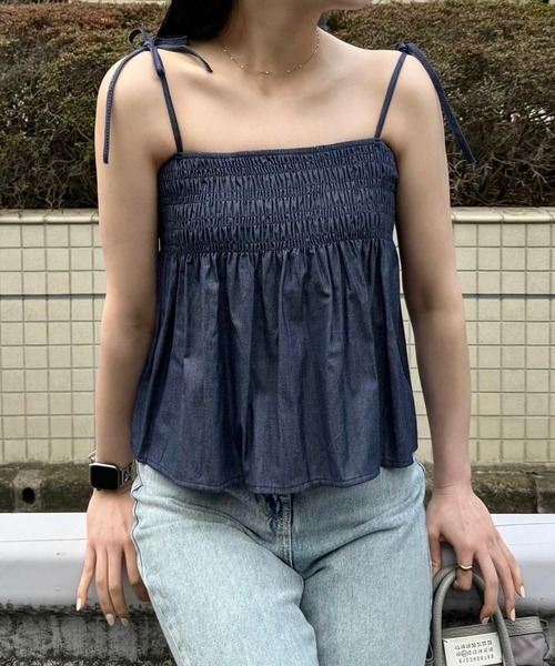 Sara mallika ブラック刺繍キャミソール　未使用 Sara mallika - Vネック刺繍ワンピース（020441SC2） - Sheth